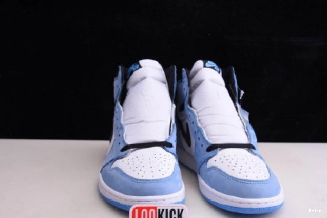 Bmlin RETRO AIR BLACK WHITE 555088-134 BLUE JORDAN UNIVERSITY 1 HIGH 0819